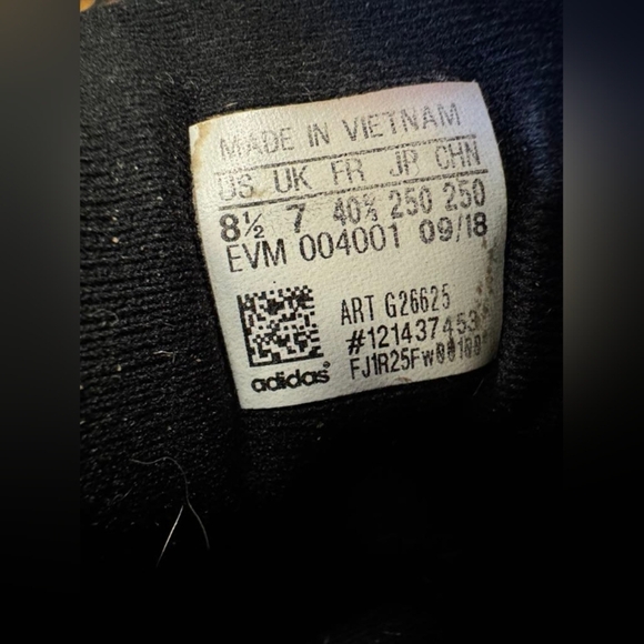 Adidas Soccer Cleats Black/White Size 8 1/2 - Picture 8 of 8